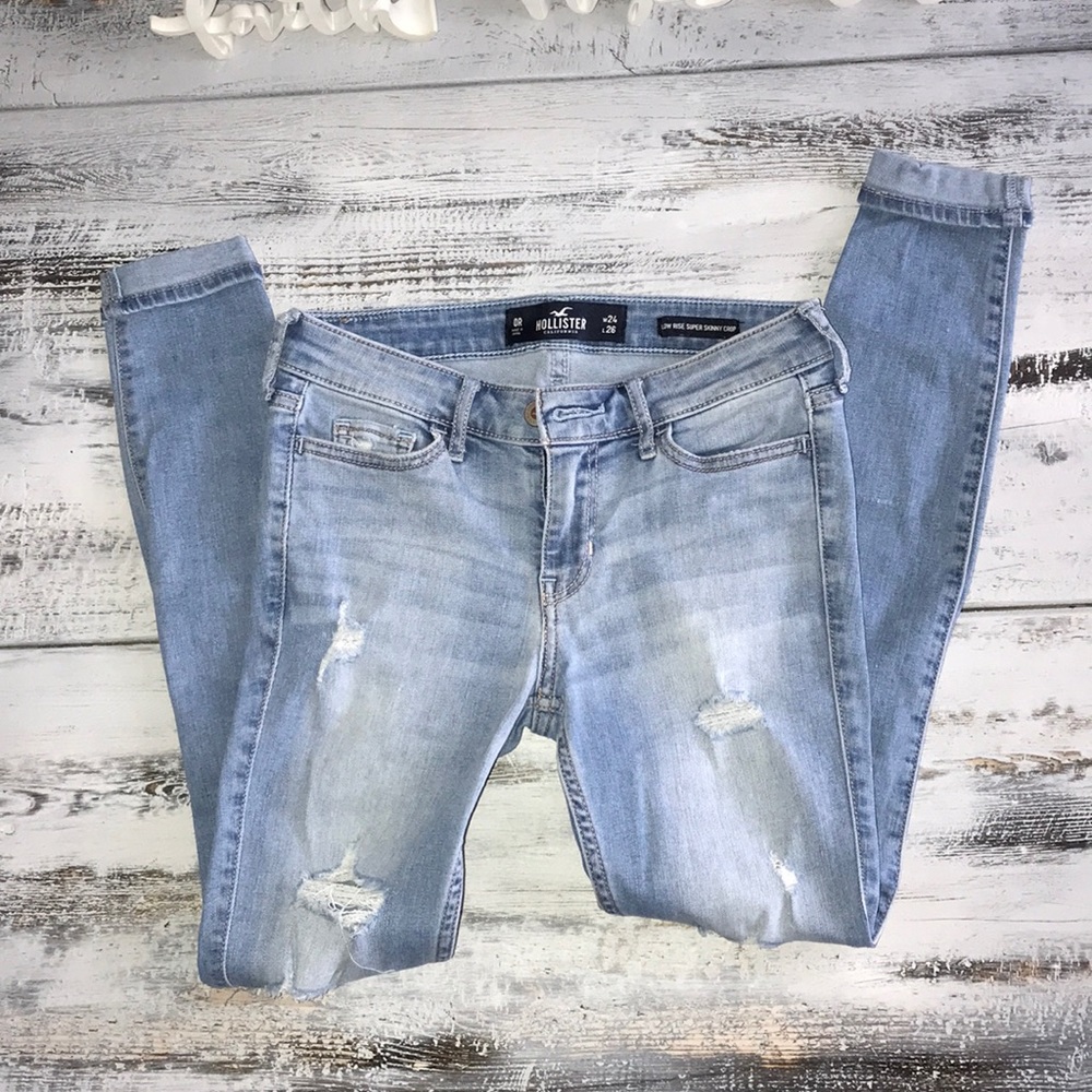 Hollister Low Rise Super Skinny Crop